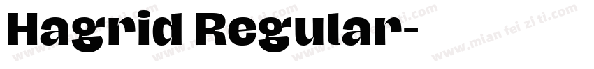Hagrid Regular字体转换